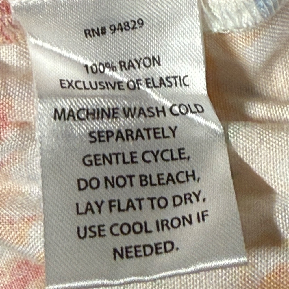 Derek Heart Floral Tiered Mini Dress - Boho Summer Sun Dress - Size L - Picture 6 of 6